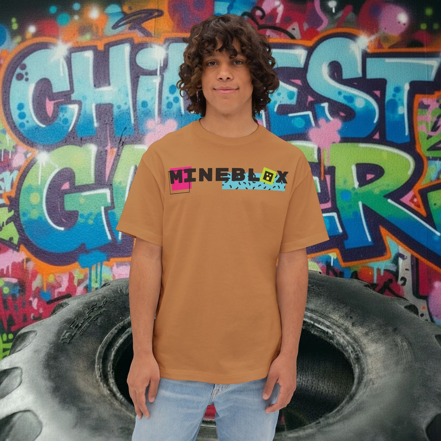 MINEBLOX. Unisex Oversized Boxy Tee