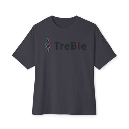 TREBLE TOCK. Unisex Oversized Boxy Tee
