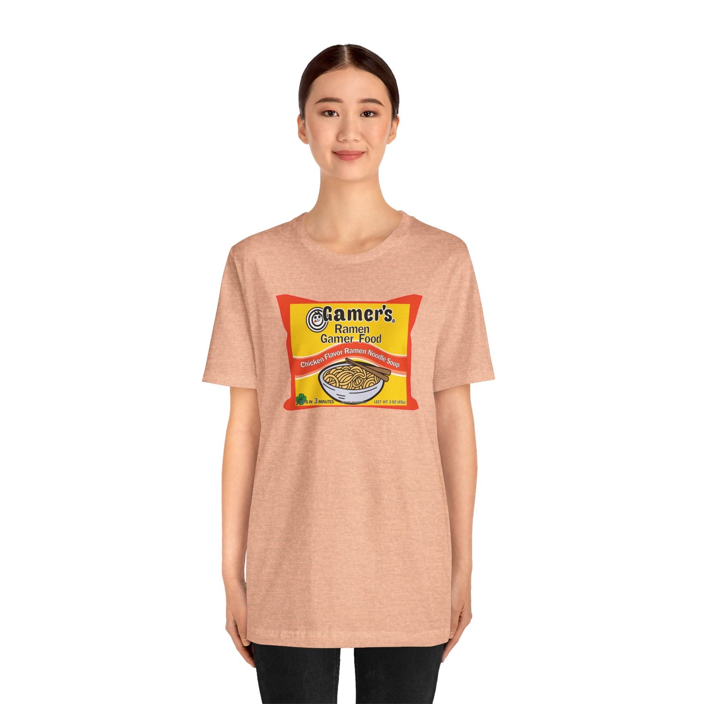 RAMEN GAMER FOOD. Unisex Jersey Short Sleeve Tee