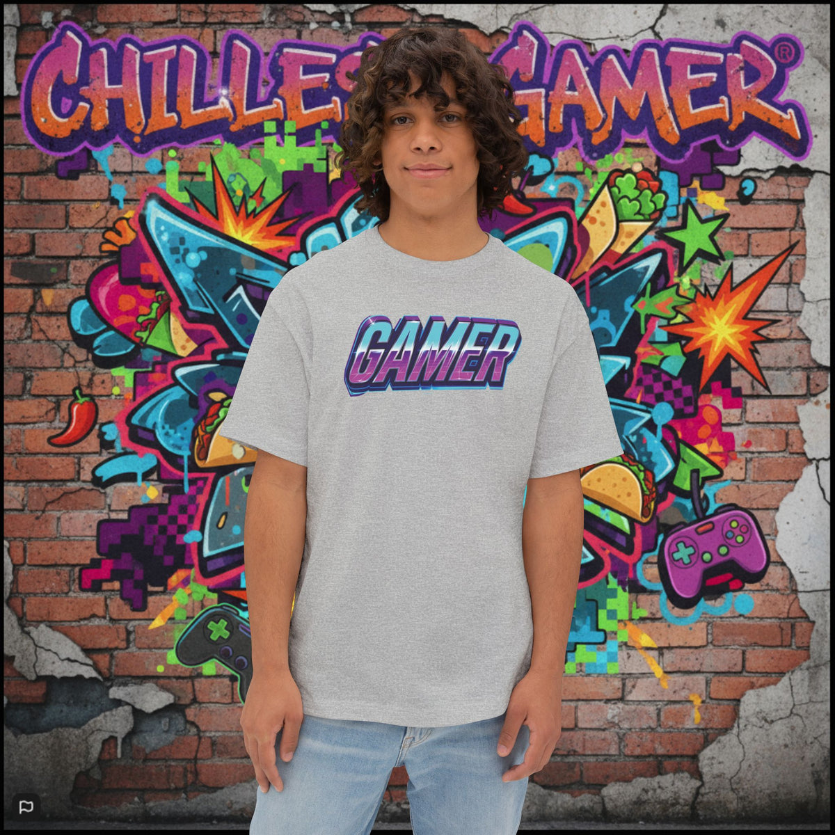 GAMER. Unisex Oversized Boxy Tee