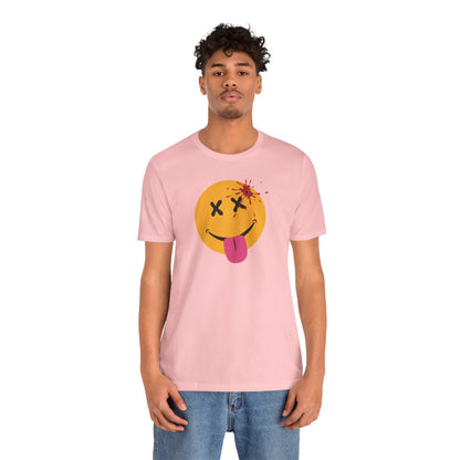 NOT SO HAPPY FACE. Unisex Jersey Short Sleeve Tee