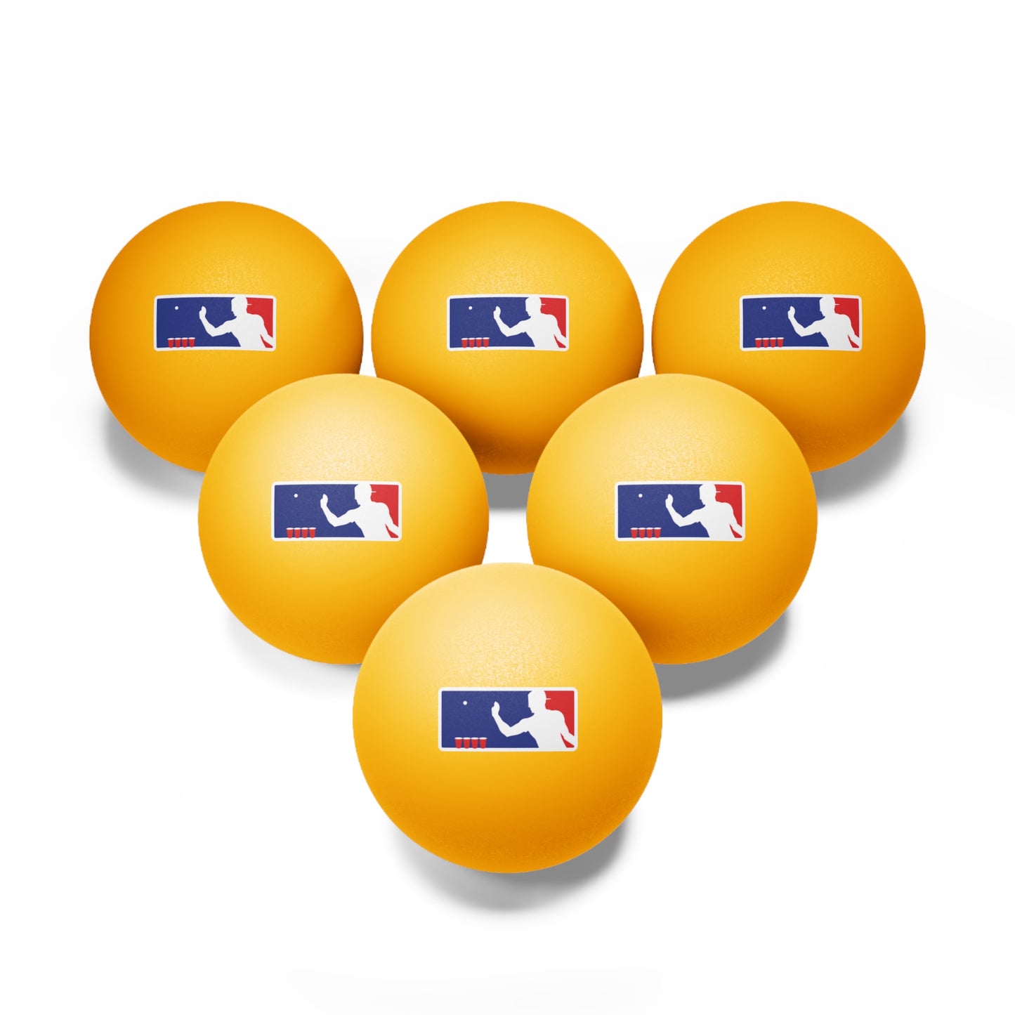 MAJOR LEAGUE PONGER. Ping Pong Balls, 6 pcs