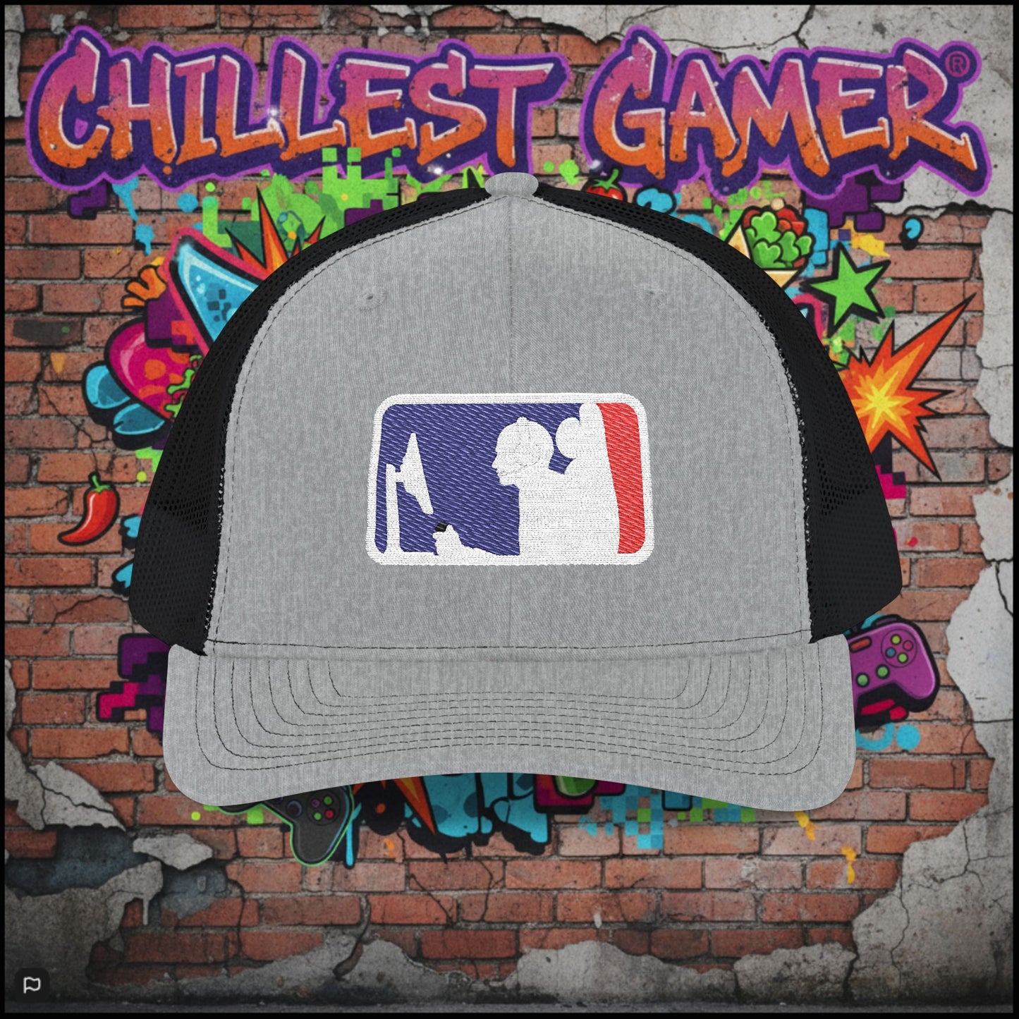 MAJOR LEAGUE GAMER (CONSOLE). Snapback Trucker Cap (Embroidery)