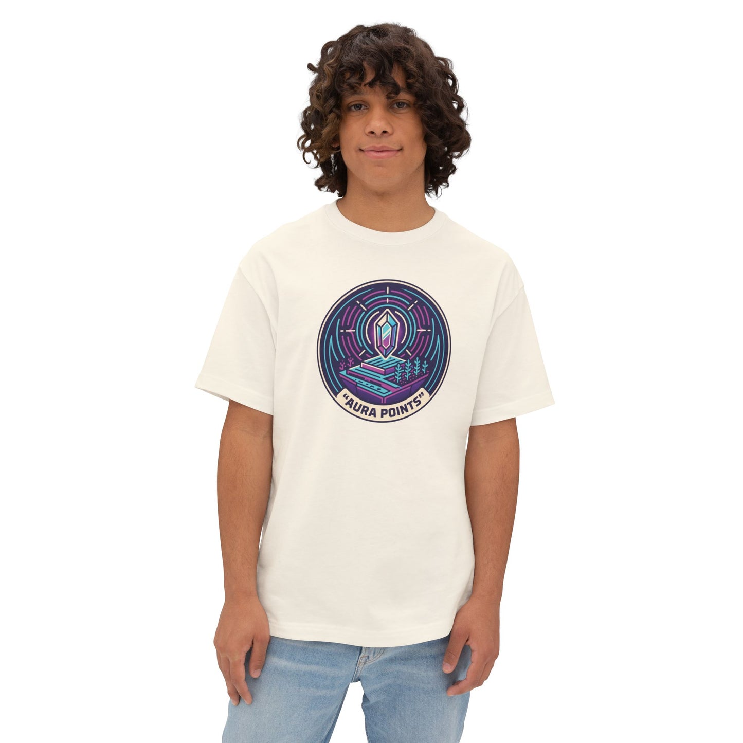 Aura Points. Unisex Oversized Boxy Tee