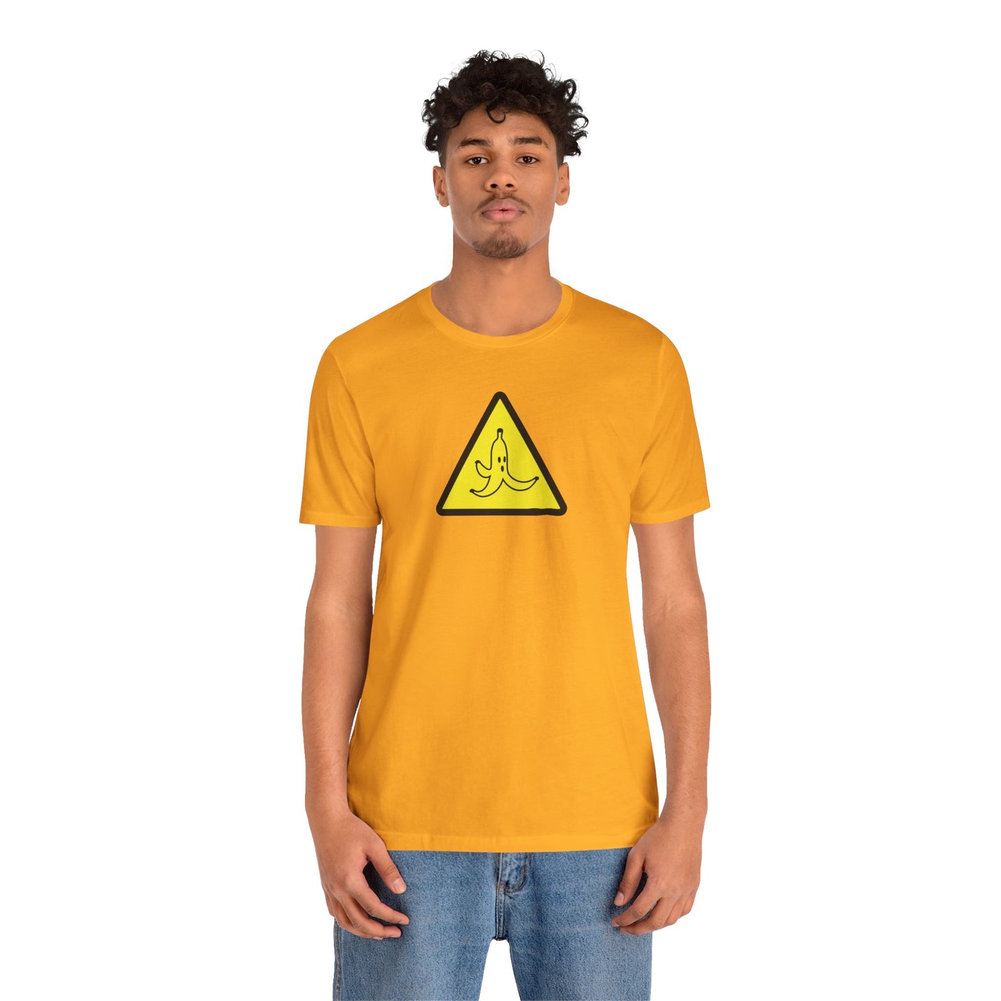 CAUTION BANANA. Unisex Jersey Short Sleeve Tee