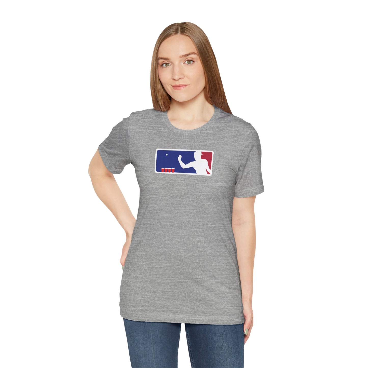 MAJOR LEAGUE PONGER. Unisex Jersey Short Sleeve Tee