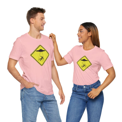 CAUTION UFO! Unisex Jersey Short Sleeve Tee