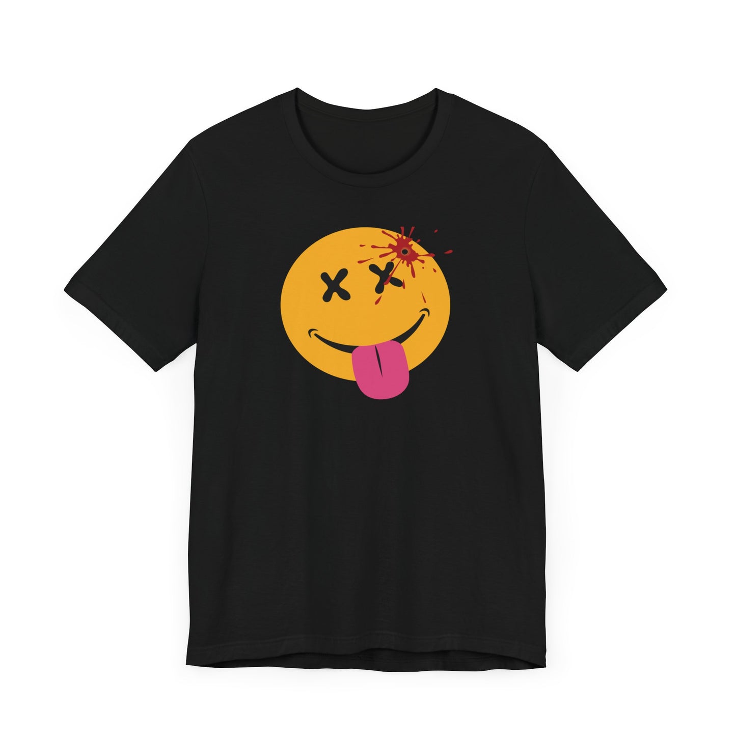 NOT SO HAPPY FACE. Unisex Jersey Short Sleeve Tee