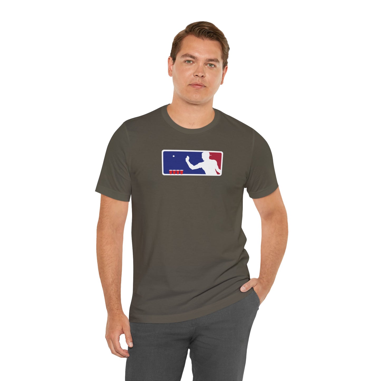 MAJOR LEAGUE PONGER. Unisex Jersey Short Sleeve Tee