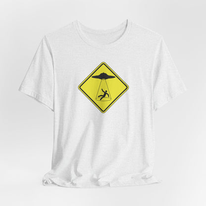 CAUTION UFO! Unisex Jersey Short Sleeve Tee