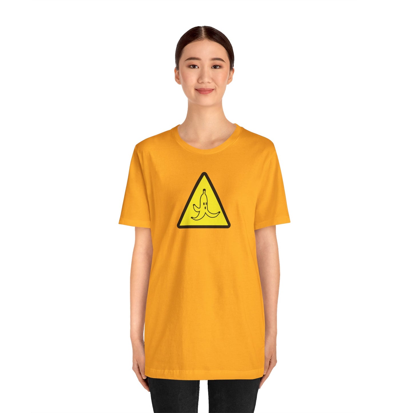 CAUTION BANANA. Unisex Jersey Short Sleeve Tee