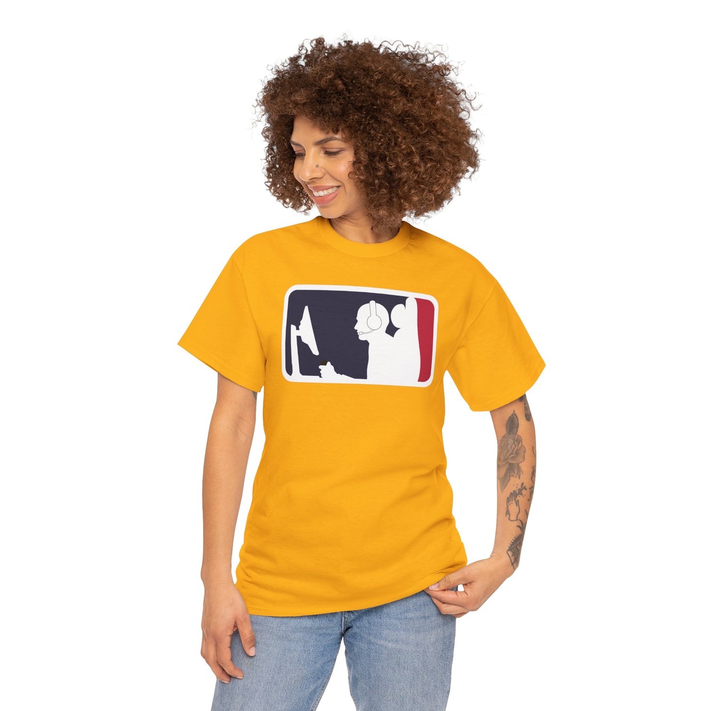 MAJOR LEAGUE GAMER (CONSOLE). Unisex Heavy Cotton Tee
