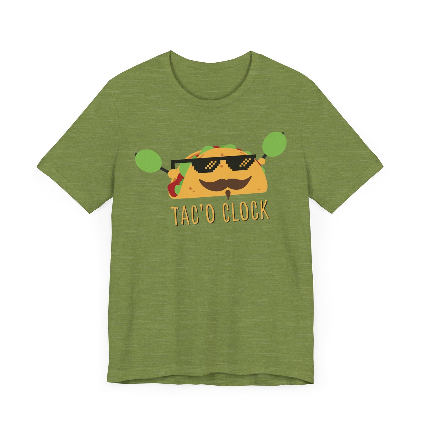 TACO O'CLOCK. Unisex Jersey Short Sleeve Tee