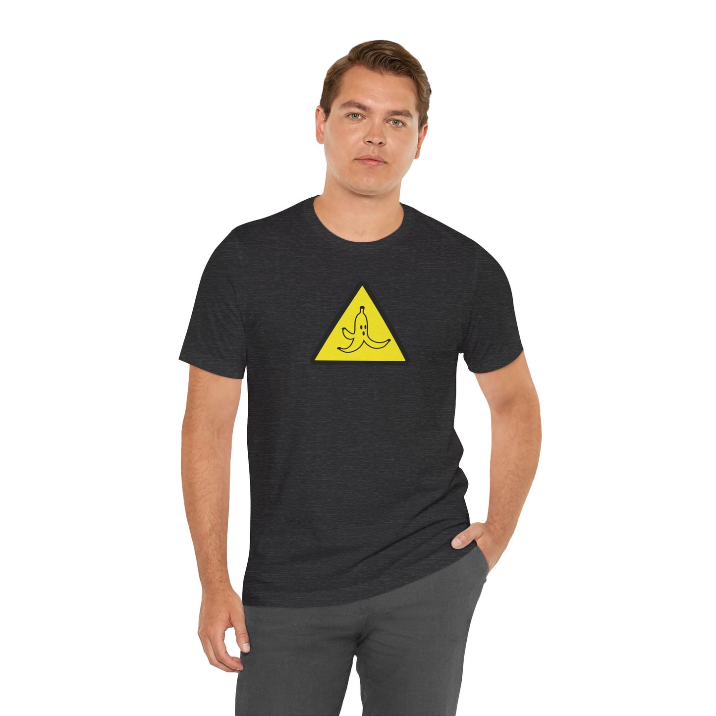 CAUTION BANANA. Unisex Jersey Short Sleeve Tee