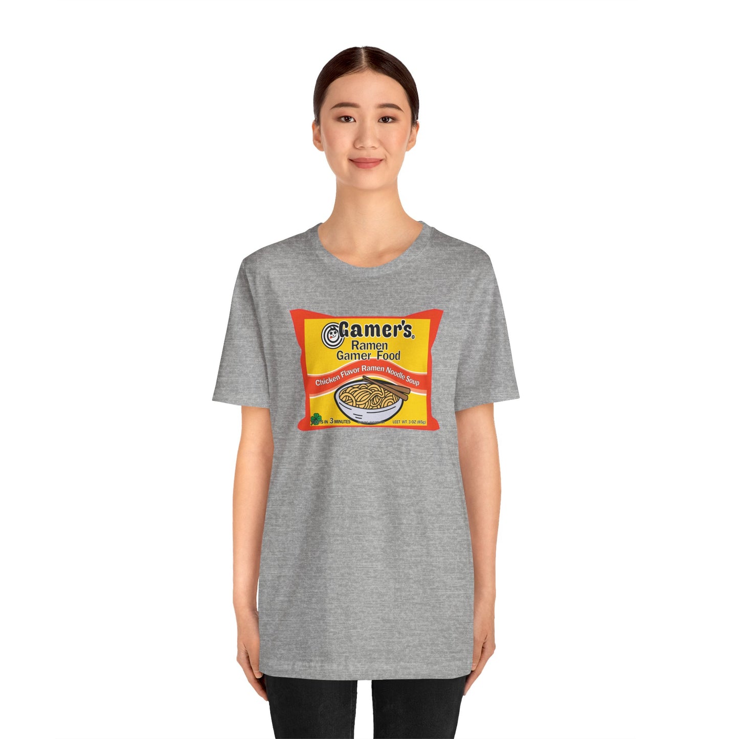 RAMEN GAMER FOOD. Unisex Jersey Short Sleeve Tee