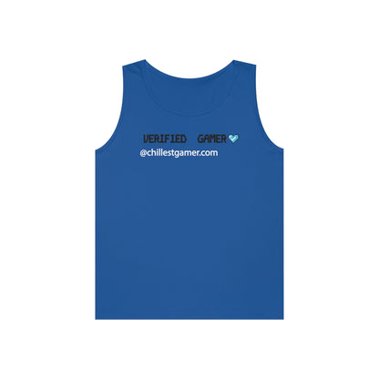 VERIFIED GAMER. Unisex Heavy Cotton Tank Top