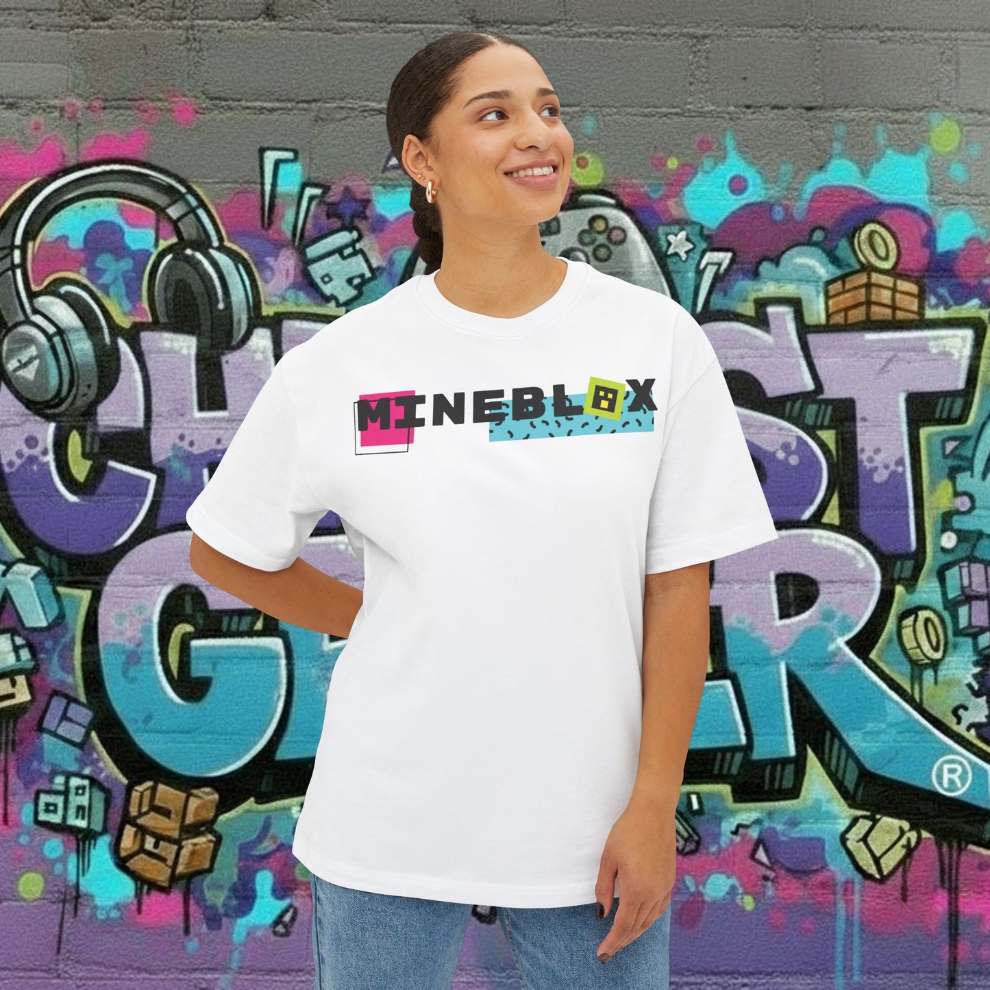 MINEBLOX. Unisex Oversized Boxy Tee