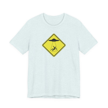 CAUTION UFO! Unisex Jersey Short Sleeve Tee