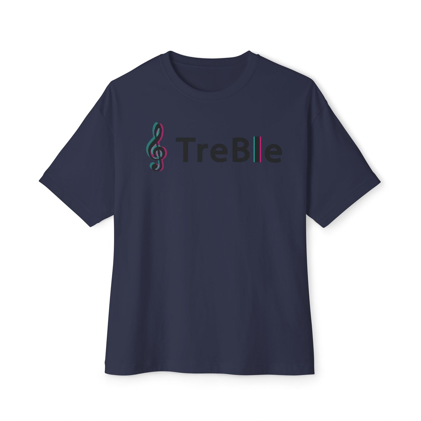 TREBLE TOCK. Unisex Oversized Boxy Tee