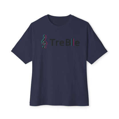 TREBLE TOCK. Unisex Oversized Boxy Tee