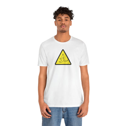 CAUTION BANANA. Unisex Jersey Short Sleeve Tee