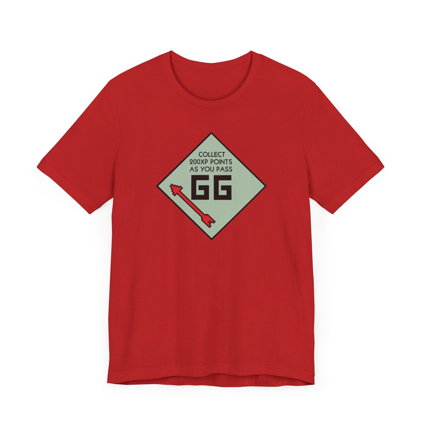 GG PASS GO COLLECT 200XP. Unisex Jersey Short Sleeve Tee