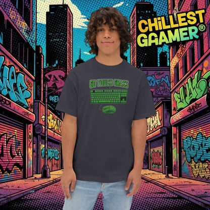 GO TOUCH GRASS. Unisex Oversized Boxy Tee