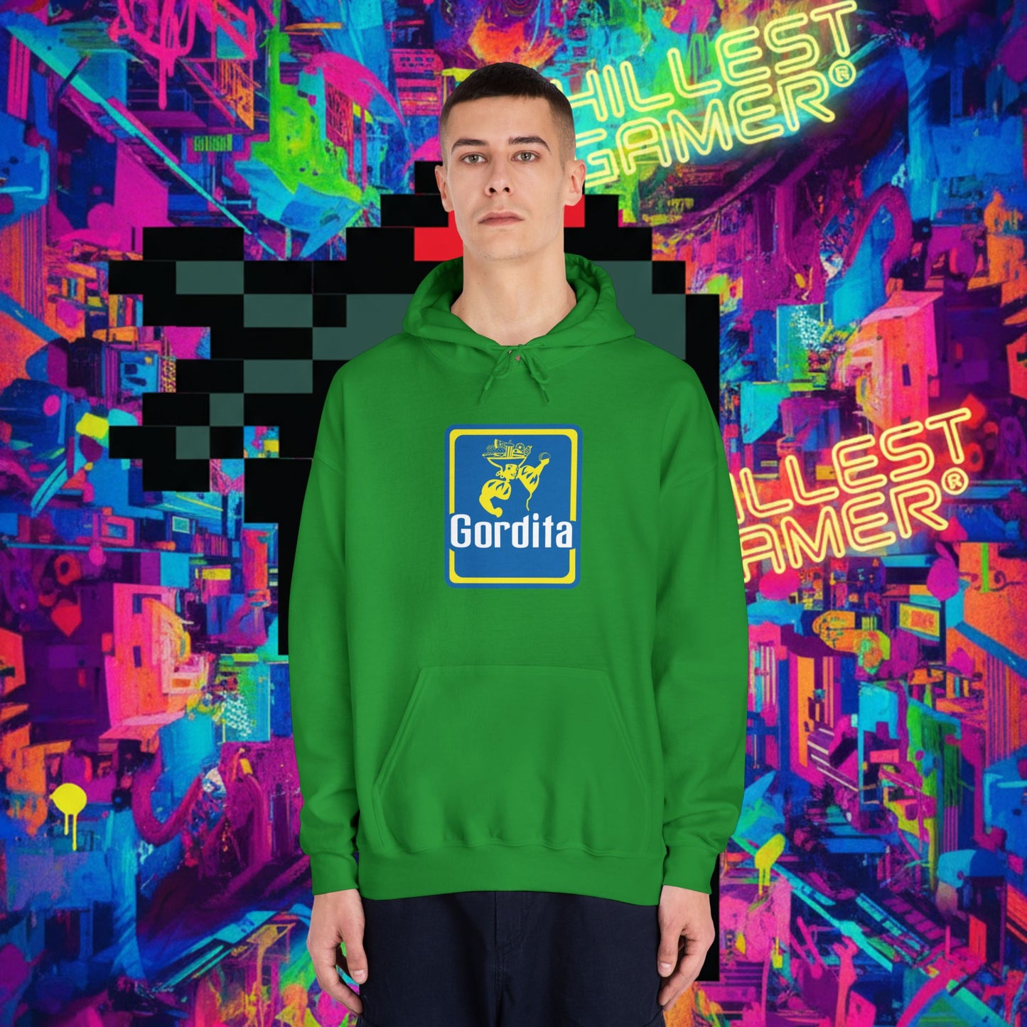 GORDITA. Unisex DryBlend® Hooded Sweatshirt