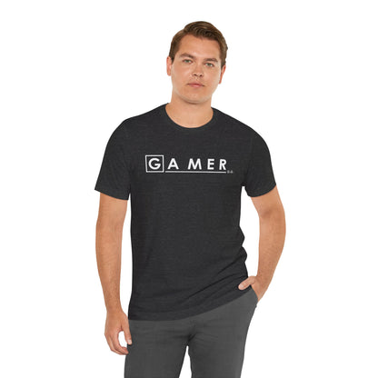 DR. GAMER IS IN THE HOUSE. Unisex Jersey Short Sleeve Tee