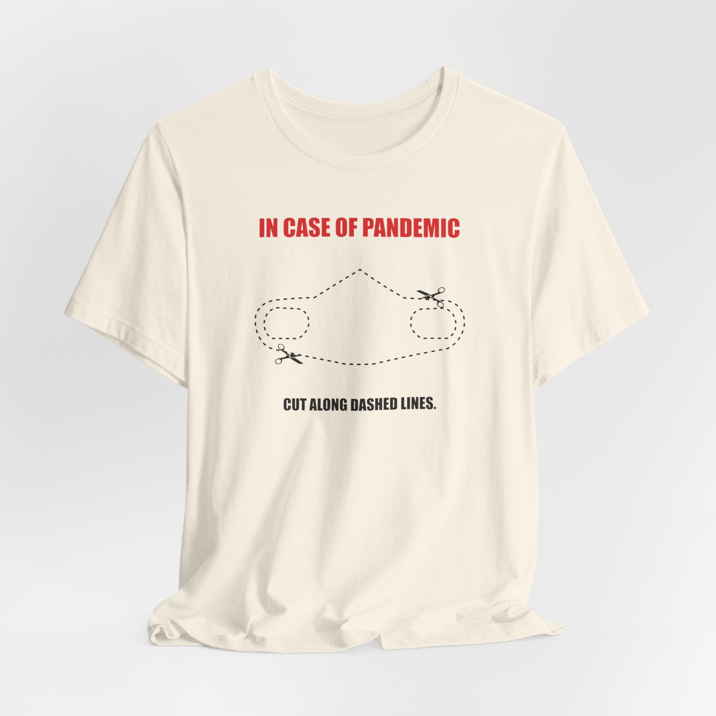 CUT IN CASE OF EMERGENCY. Unisex Jersey Short Sleeve Tee