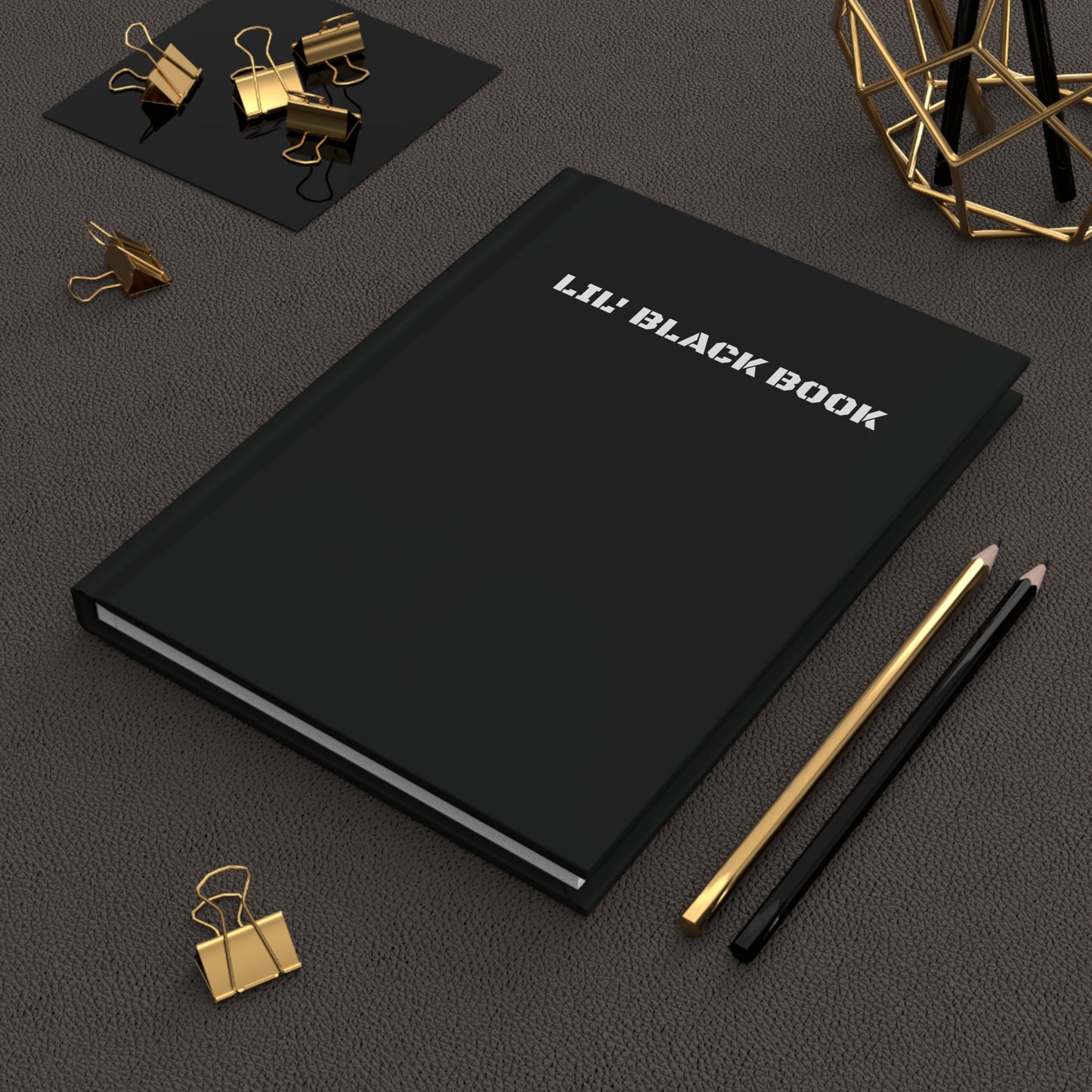 LIL' BLACK BOOK. Hardcover Journal Matte