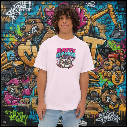 RATTY GAMER. Unisex Oversized Boxy Tee