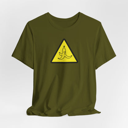 CAUTION BANANA. Unisex Jersey Short Sleeve Tee