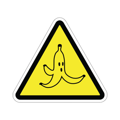 CAUTION BANANA PEEL. Kiss-Cut Stickers