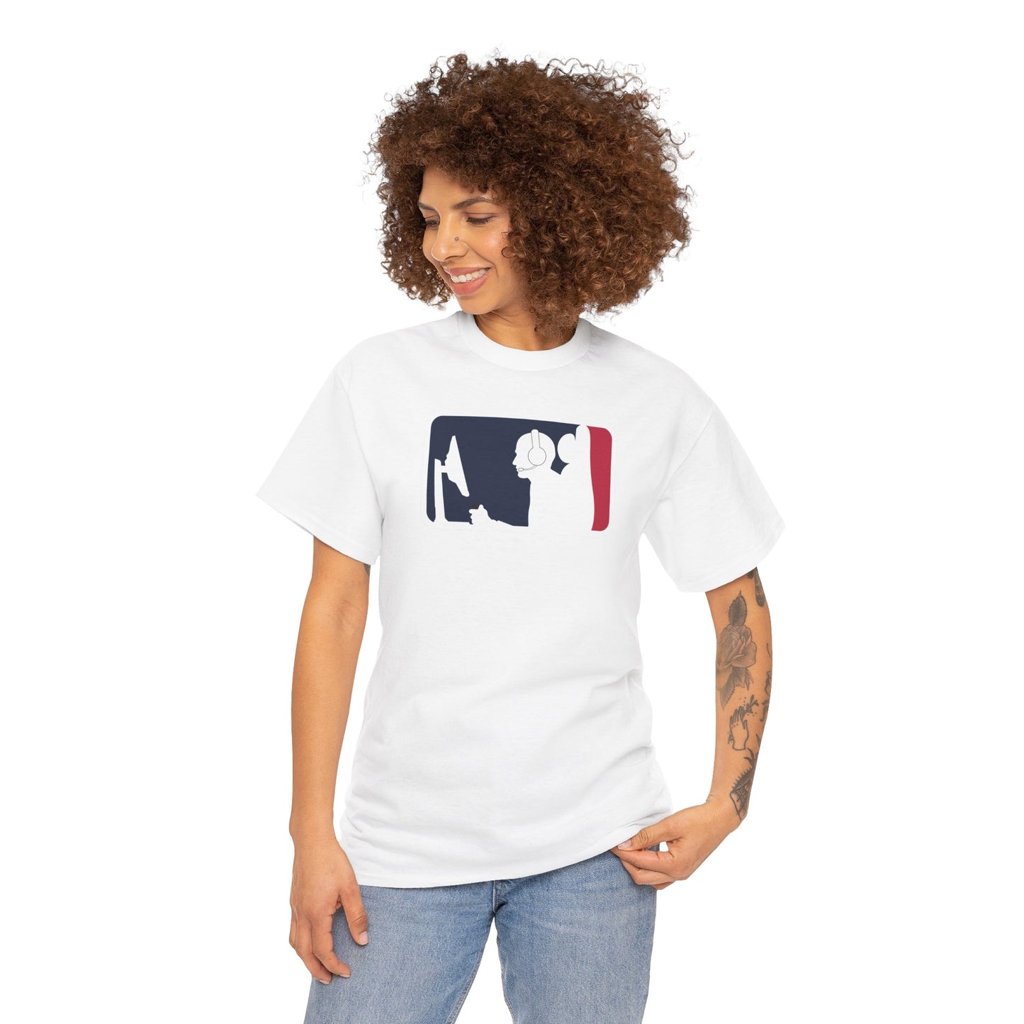 MAJOR LEAGUE GAMER (CONSOLE). Unisex Heavy Cotton Tee