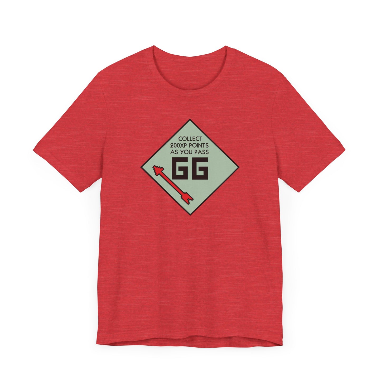 GG PASS GO COLLECT 200XP. Unisex Jersey Short Sleeve Tee