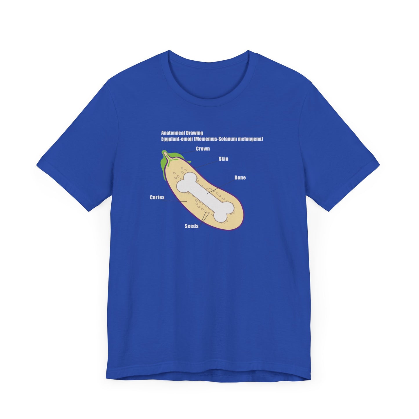 ANATOMY OF EGGPLANT. Unisex Jersey Short Sleeve Tee