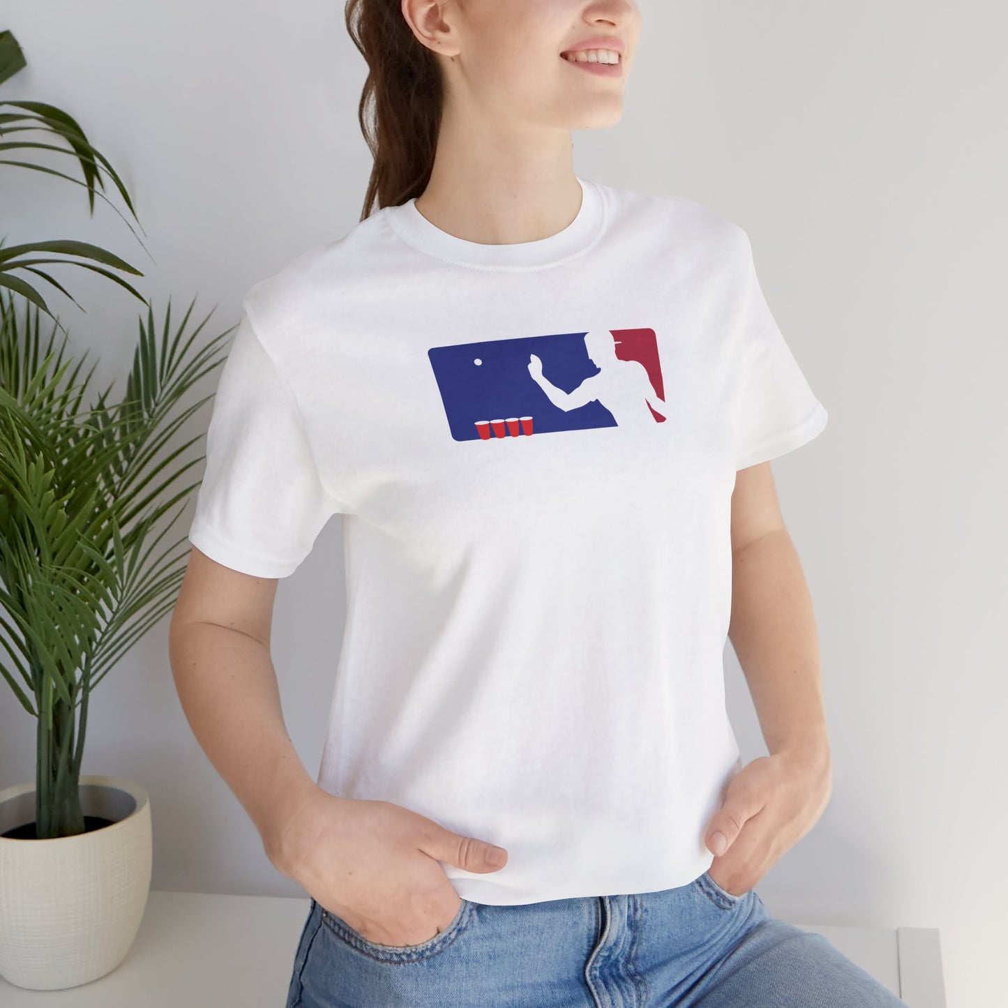 MAJOR LEAGUE PONGER. Unisex Jersey Short Sleeve Tee