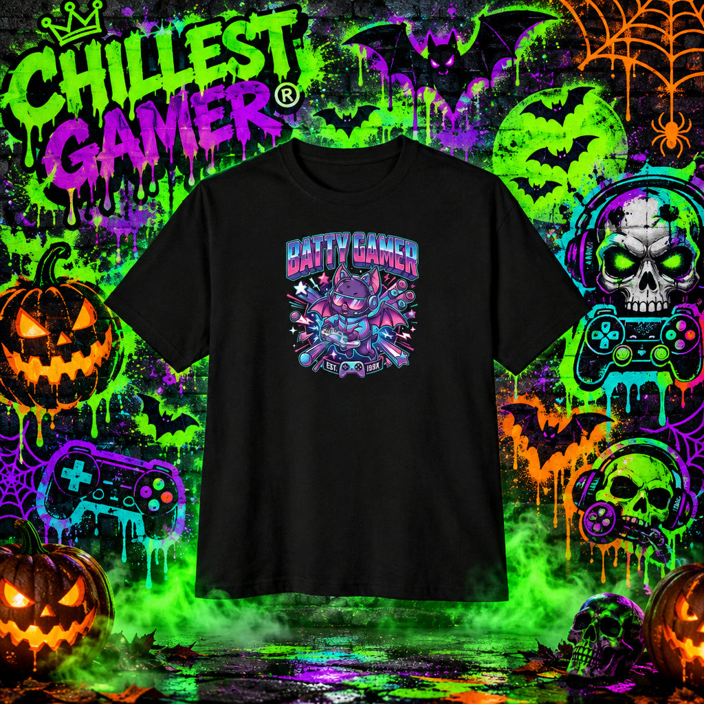 BATTY GAMER. Unisex Oversized Boxy Tee