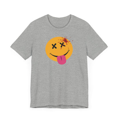 NOT SO HAPPY FACE. Unisex Jersey Short Sleeve Tee