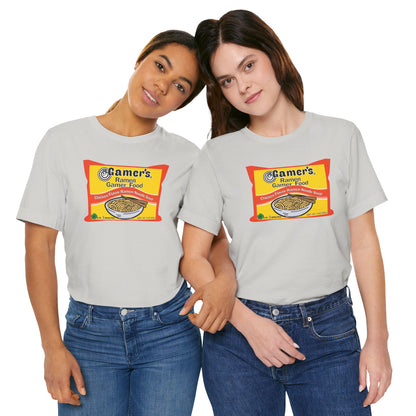 RAMEN GAMER FOOD. Unisex Jersey Short Sleeve Tee