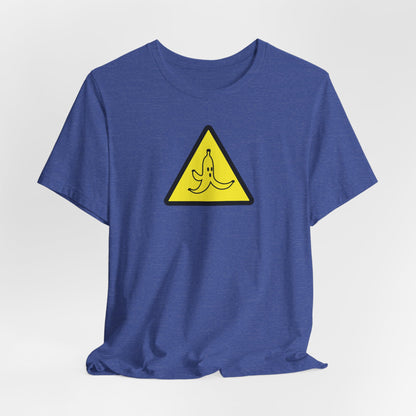 CAUTION BANANA. Unisex Jersey Short Sleeve Tee