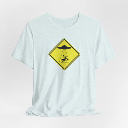 CAUTION UFO! Unisex Jersey Short Sleeve Tee
