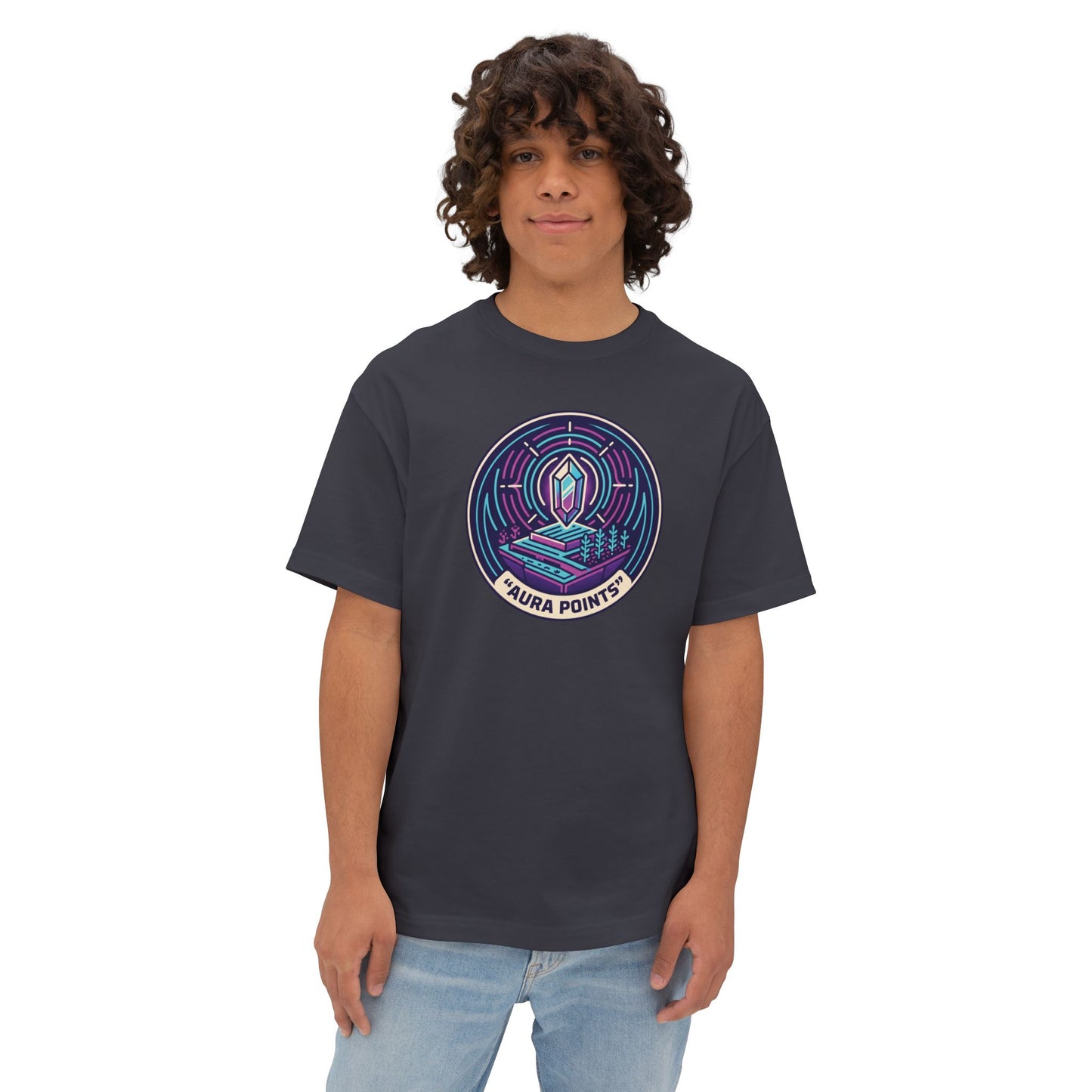 Aura Points. Unisex Oversized Boxy Tee