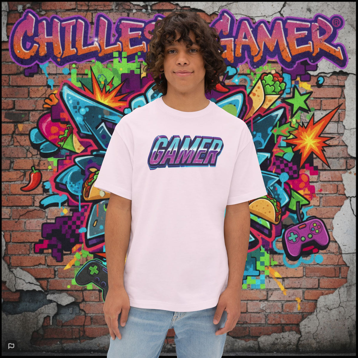 GAMER. Unisex Oversized Boxy Tee