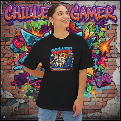 PUPPY GAMER. Unisex Oversized Boxy Tee