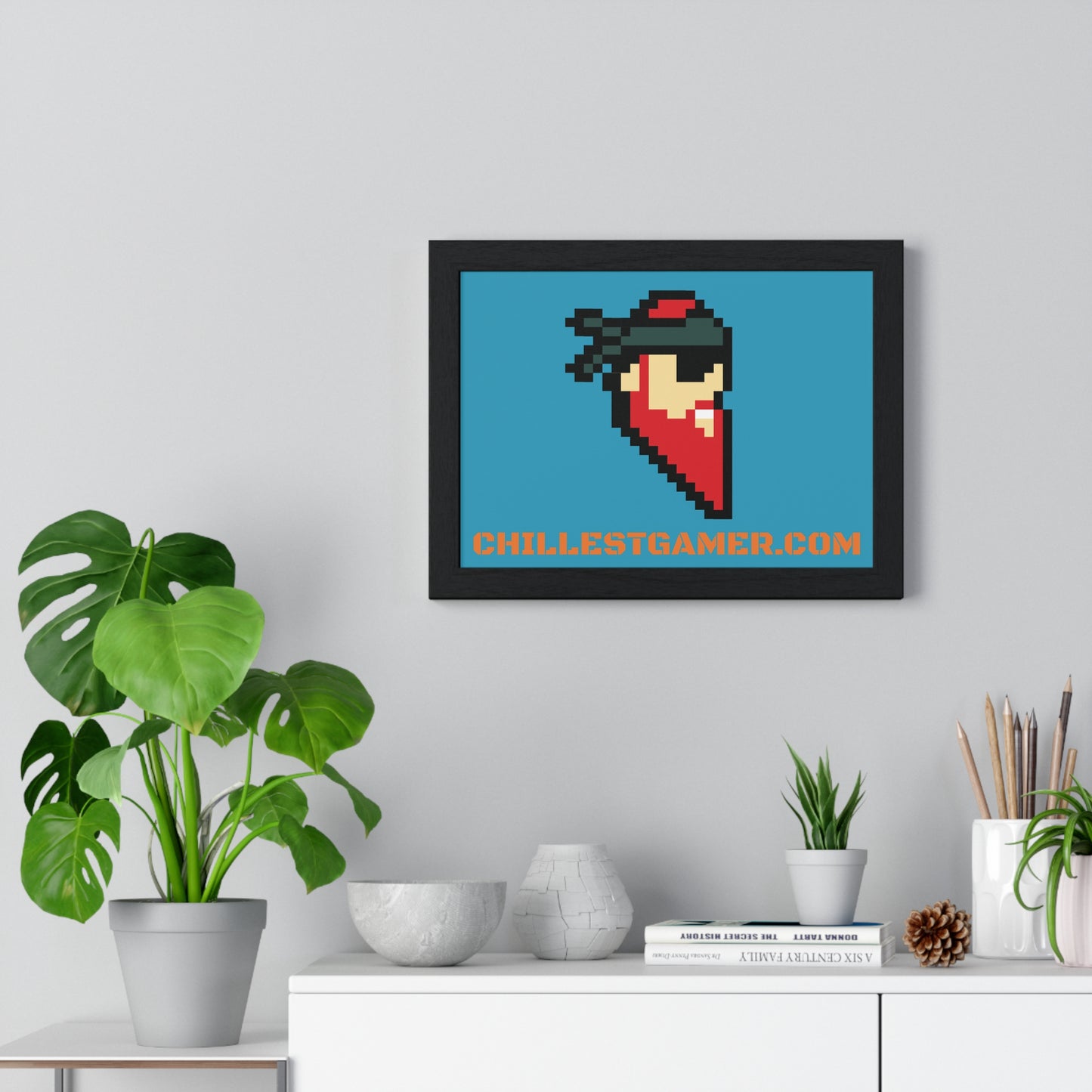 CHILLEST GAMER PROMO. Horizontal Framed Poster