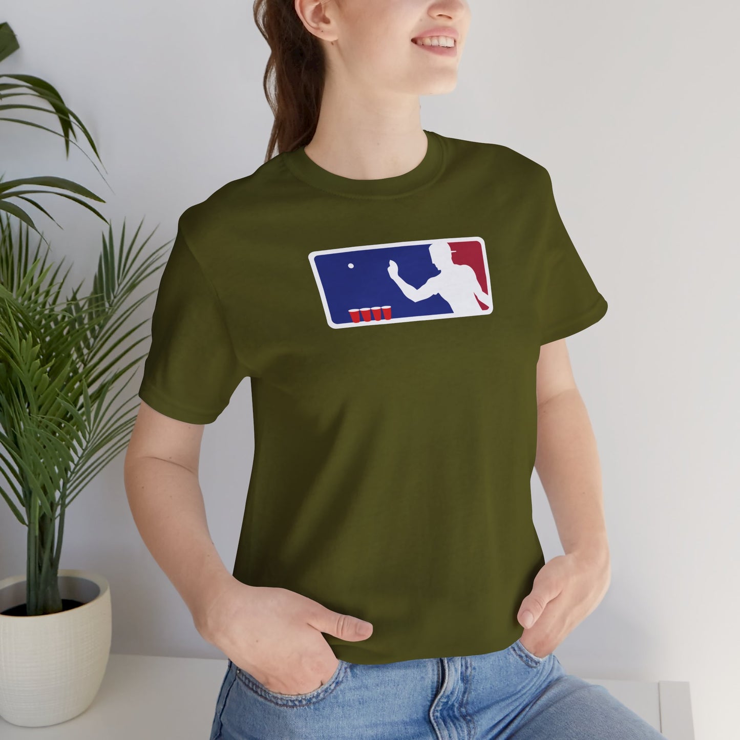 MAJOR LEAGUE PONGER. Unisex Jersey Short Sleeve Tee