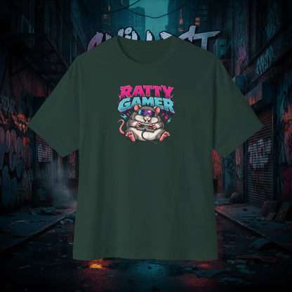 RATTY GAMER. Unisex Oversized Boxy Tee