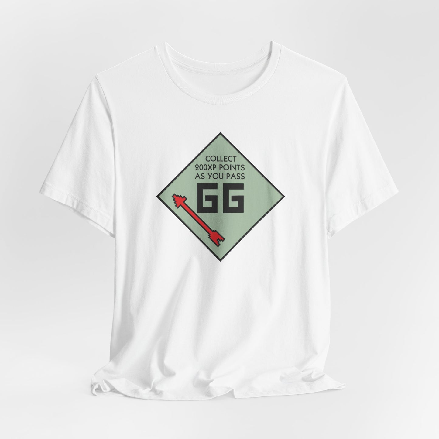 GG PASS GO COLLECT 200XP. Unisex Jersey Short Sleeve Tee